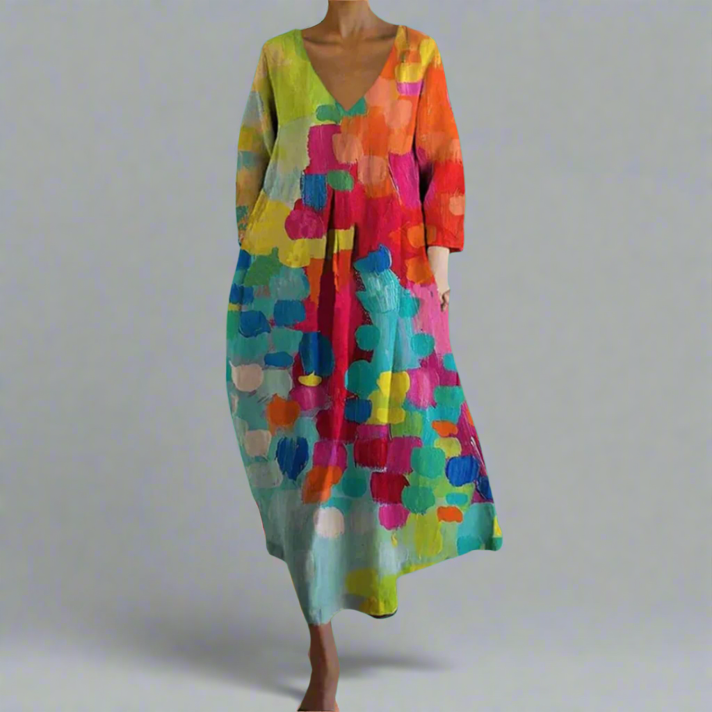 Renate | Robe élégante à décolleté en V