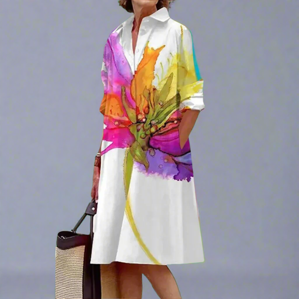 Doris | Robe midi premium pour le confort estival