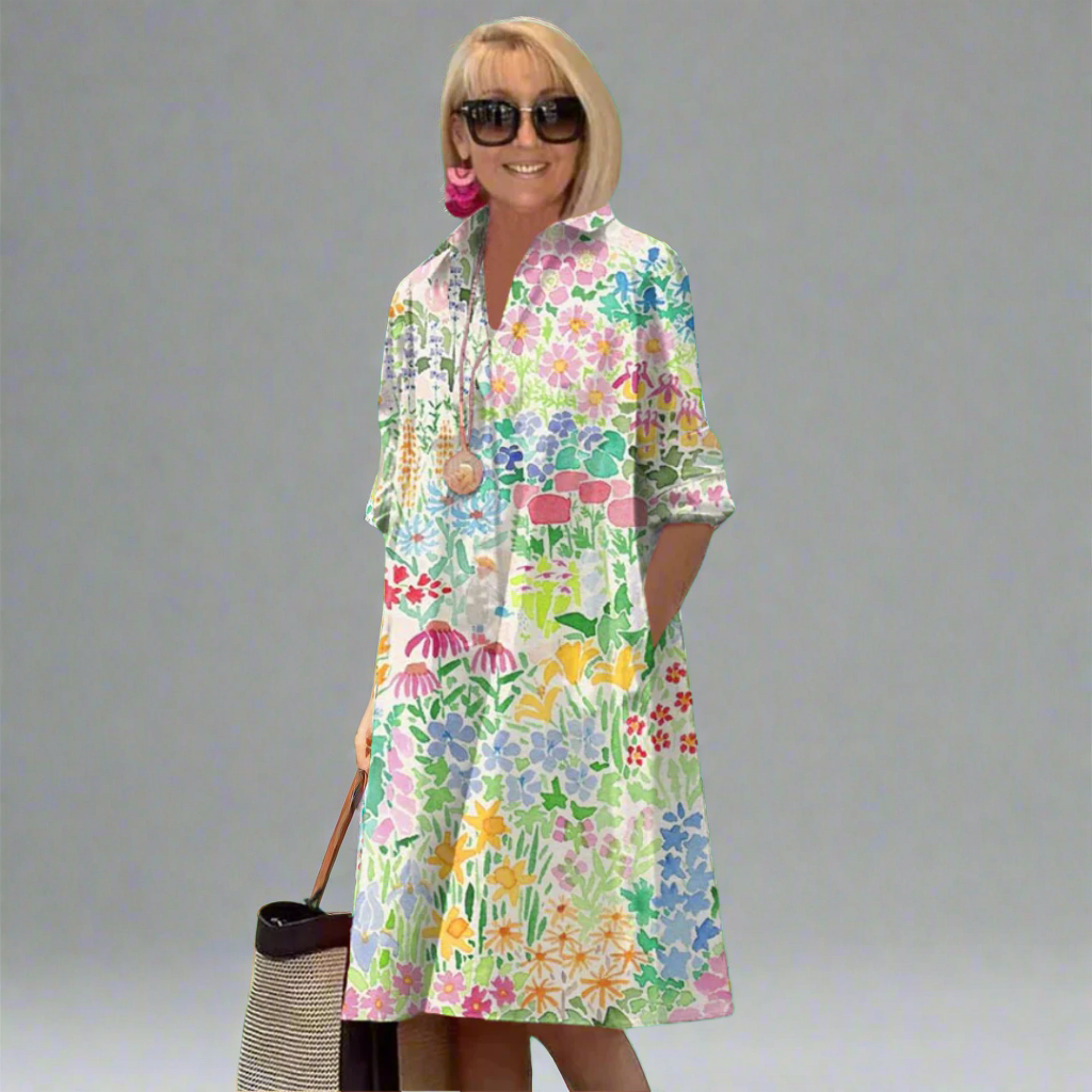 Nadine | Robe florale premium pour s'amuser en été
