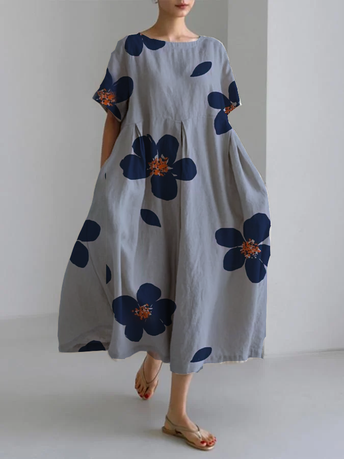 Cochav – Robe florale ample pour le printemps