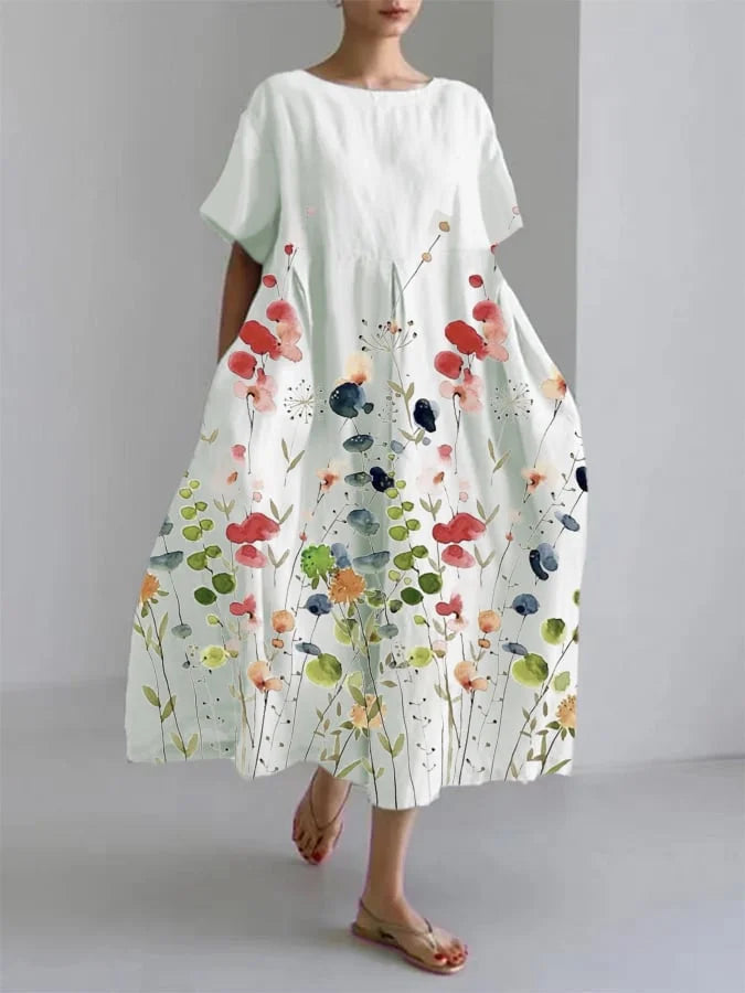 Chen – Robe d'été avec imprimé floral
