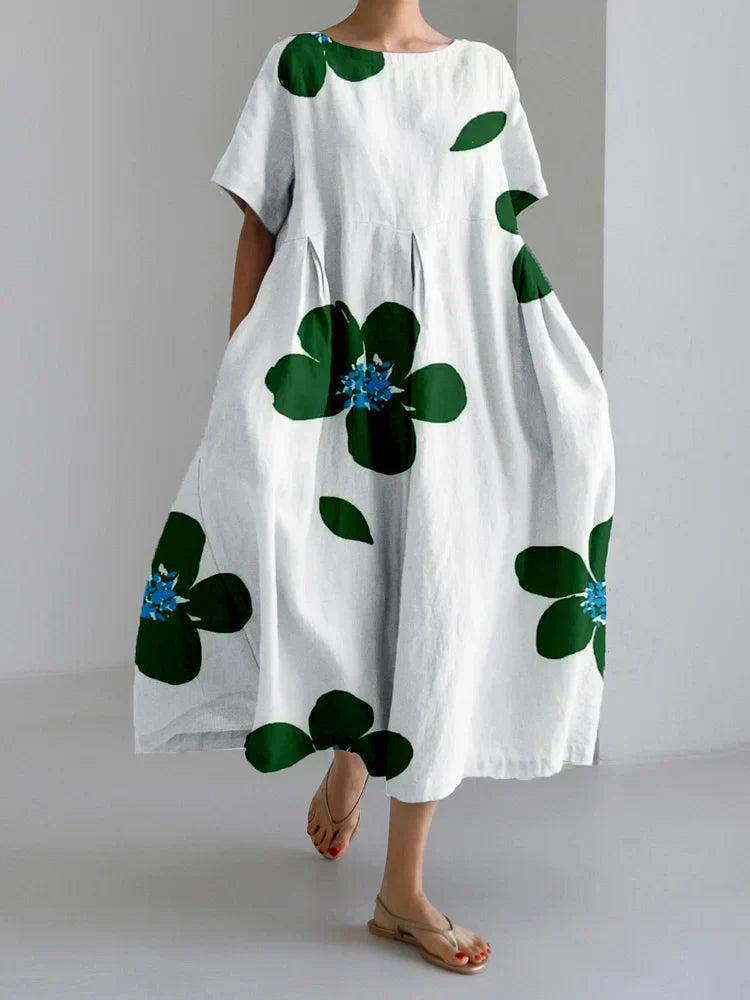 Gila – Robe à fleurs large et confortable