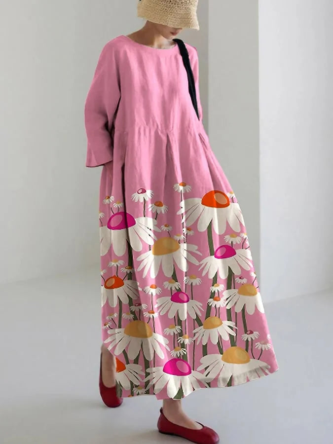 Idan – Robe élégante avec des fleurs de mille-ans
