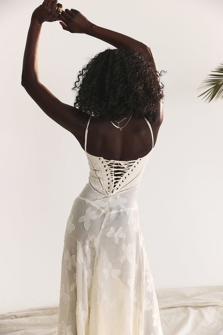 Paulette - Robe longue corset