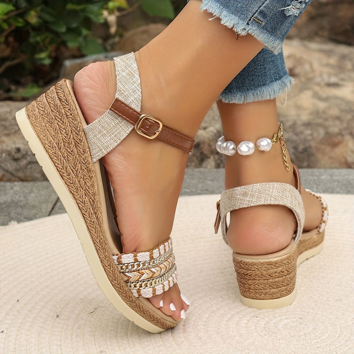Sandales compensées tissées Amara™ Boho