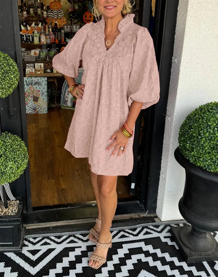 Robe en Jacquard de Dentelle Izabella™