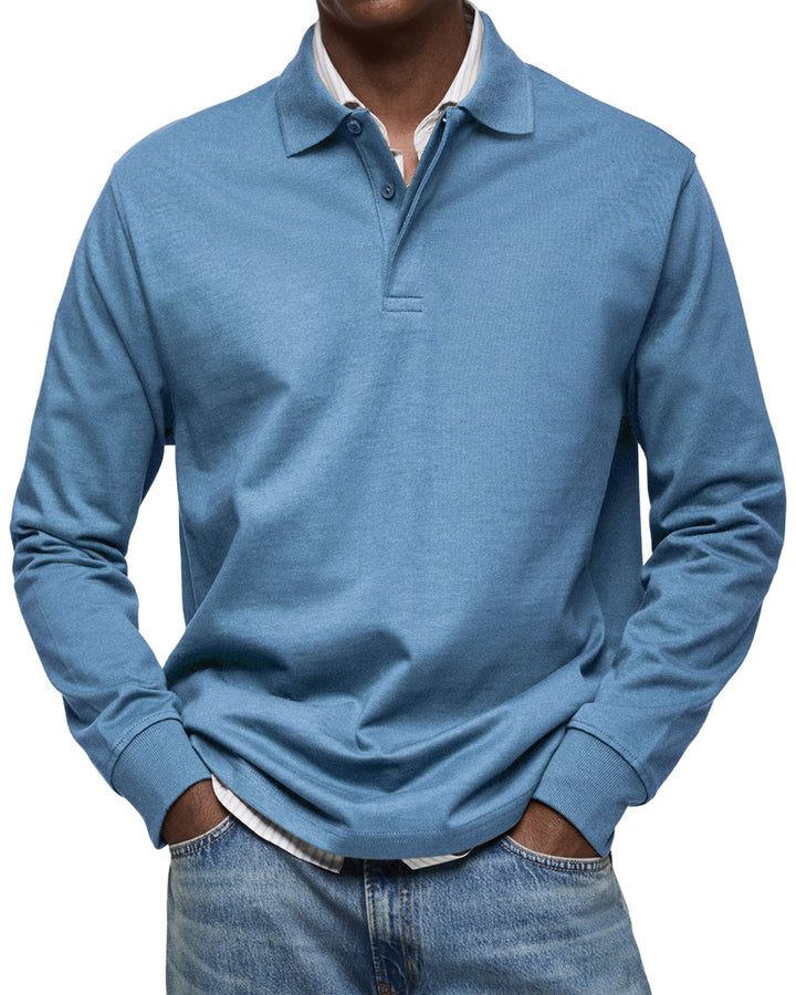 LÉON | Polo Casual à Manches Longues