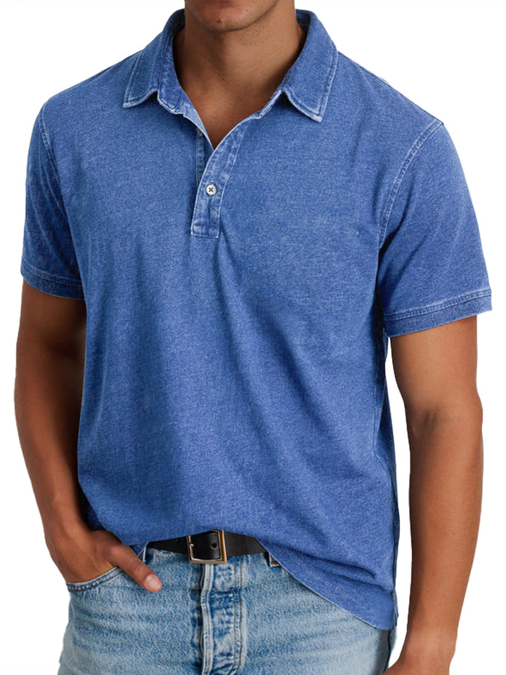 Henri | Polo pour Hommes avec Col Structuré