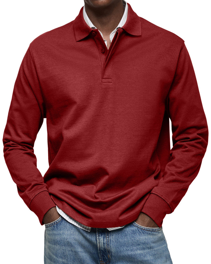 LÉON | Polo Casual à Manches Longues