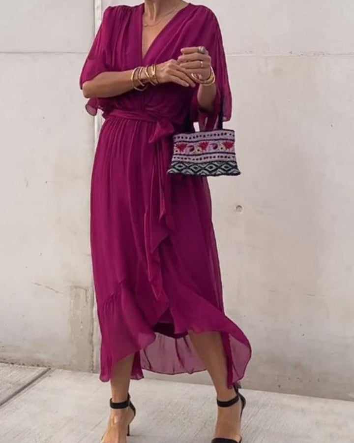 CRISTI - ROBE CROISÉE FLUIDE