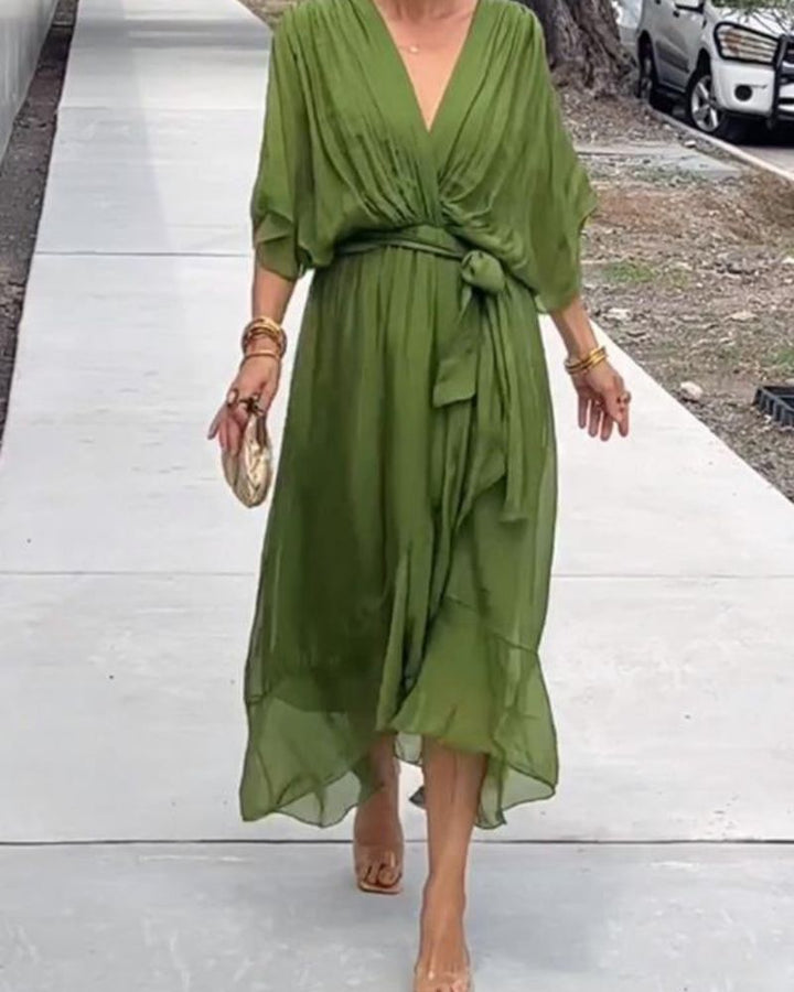 CRISTI - ROBE CROISÉE FLUIDE