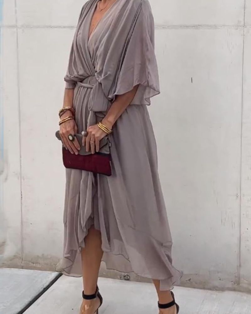 CRISTI - ROBE CROISÉE FLUIDE