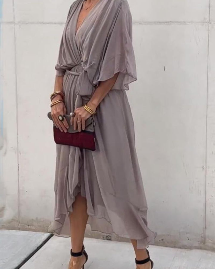CRISTI - ROBE CROISÉE FLUIDE