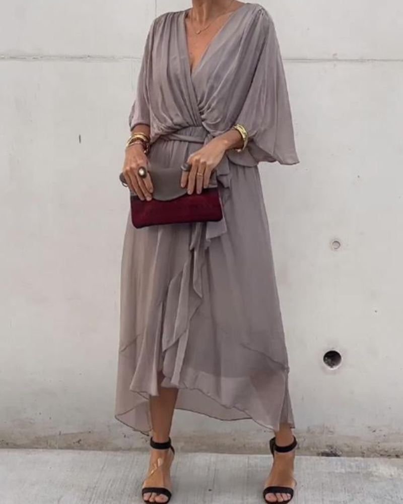 CRISTI - ROBE CROISÉE FLUIDE