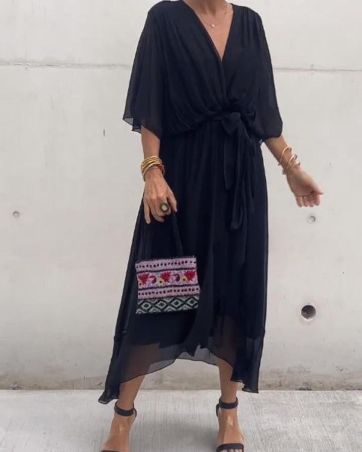 CRISTI - ROBE CROISÉE FLUIDE