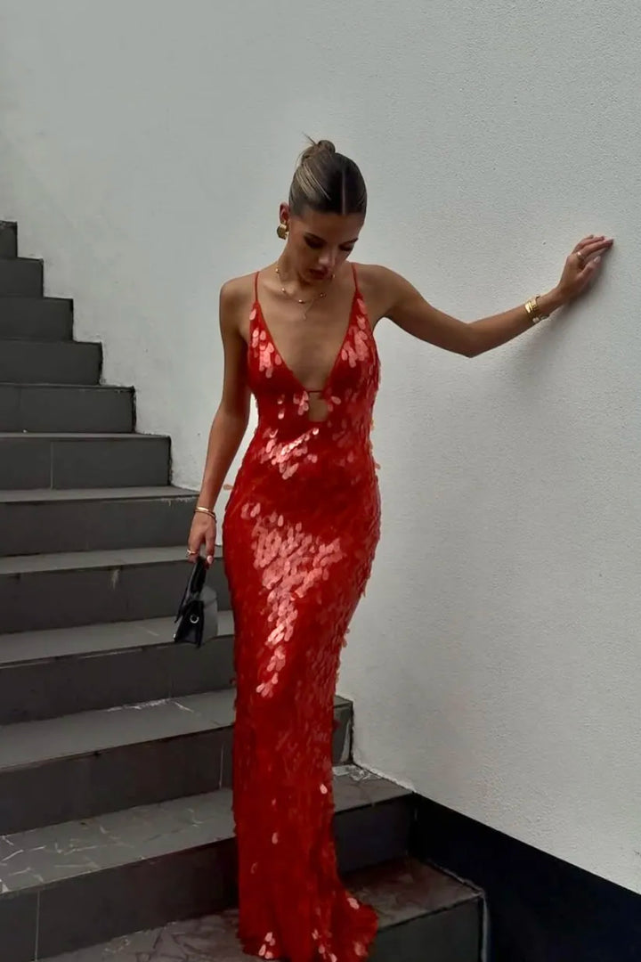 Kailani : Robe Maxi Longue à Paillettes