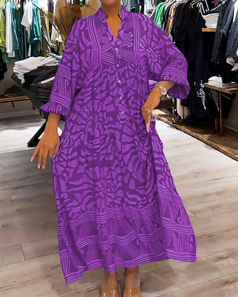 LENARA - Robe Ample Imprimée