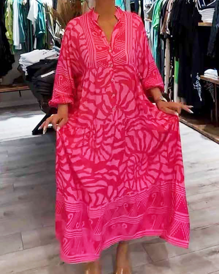 LENARA - Robe Ample Imprimée