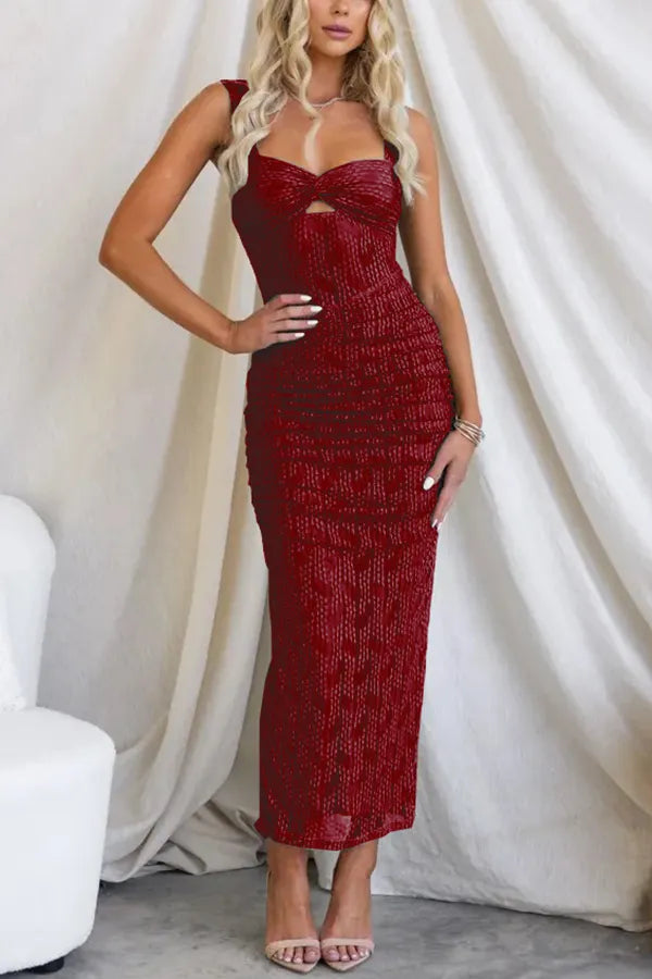 Veronica | Robe Longue en Tulle Plissé