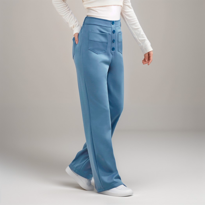 Elsa | Pantalon élastique taille haute