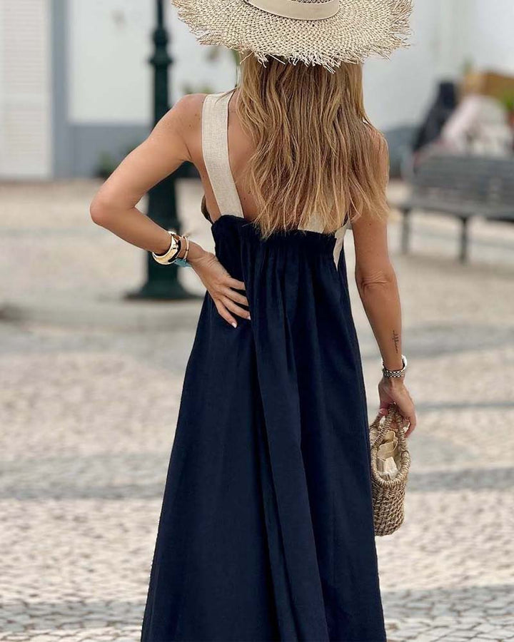 SIENNA | Robe Élégante avec Dos Nu et Col Croisé à la Mode