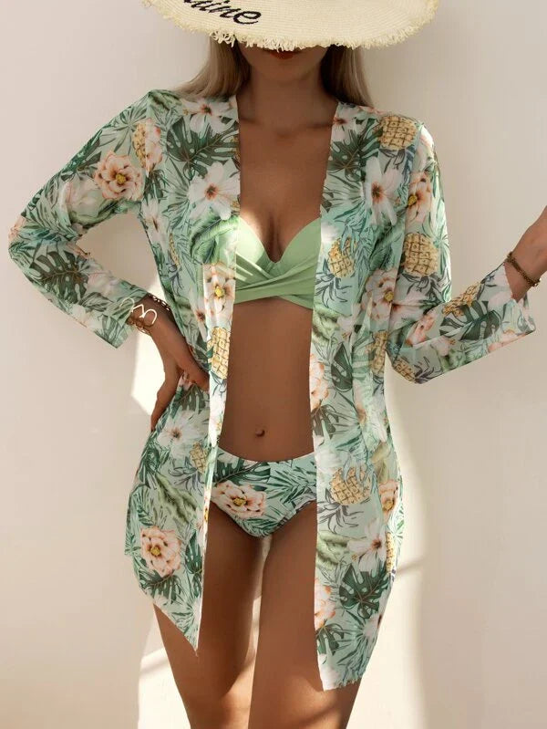 Mira | Ensemble de bikini avec kimono – Look d'été 3-en-1 avec style