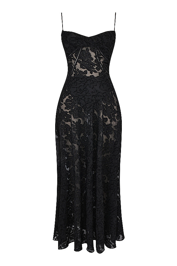 Paulette - Robe longue corset