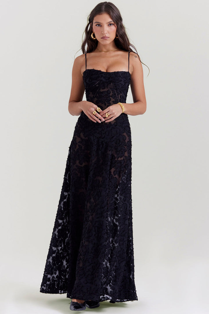 Paulette - Robe longue corset