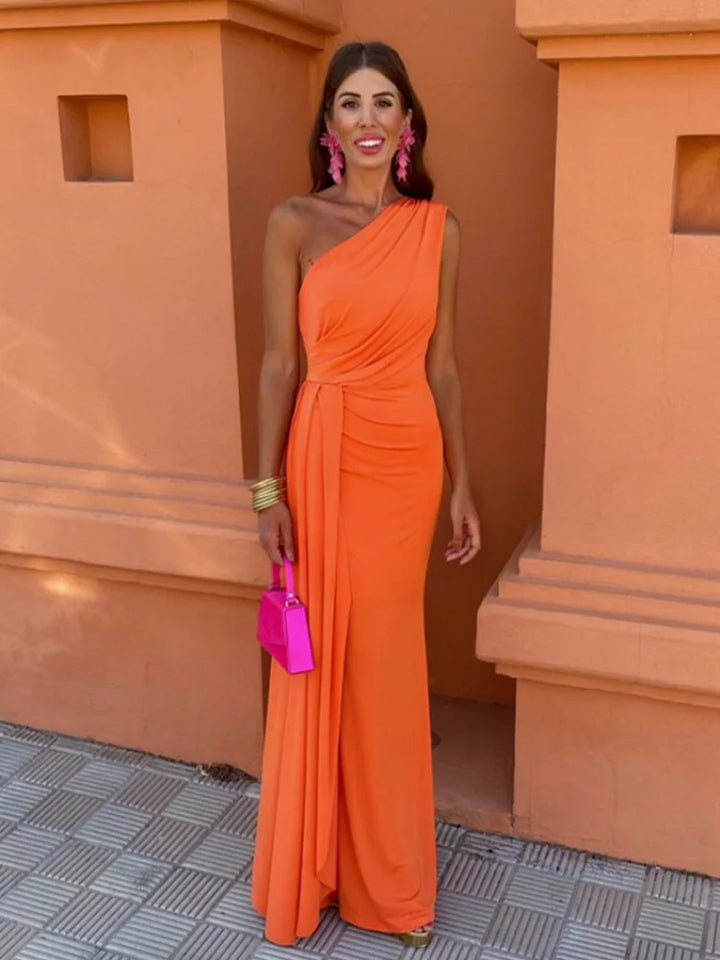 Lia™ | Robe Longue Asymétrique