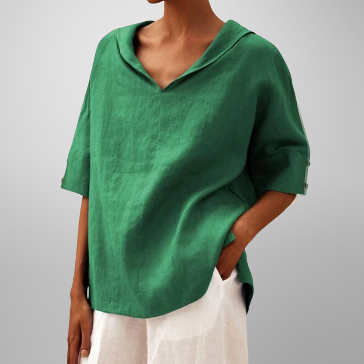 Mia | BLUSE EN COTON LARGES