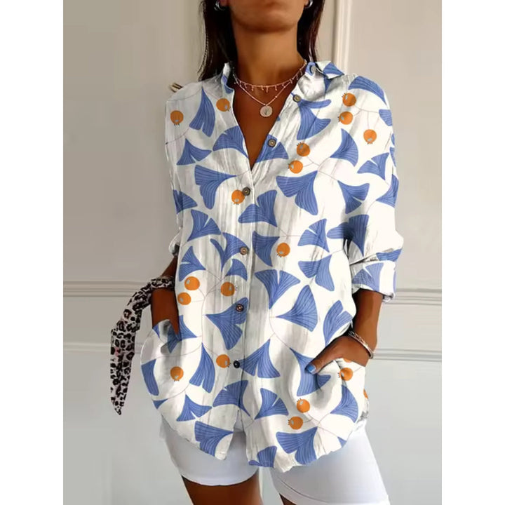 Nelly | Blouse Classique avec Imprimé Fleuri Élégant