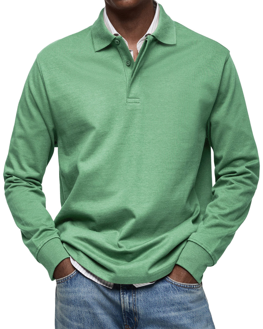 LÉON | Polo Casual à Manches Longues