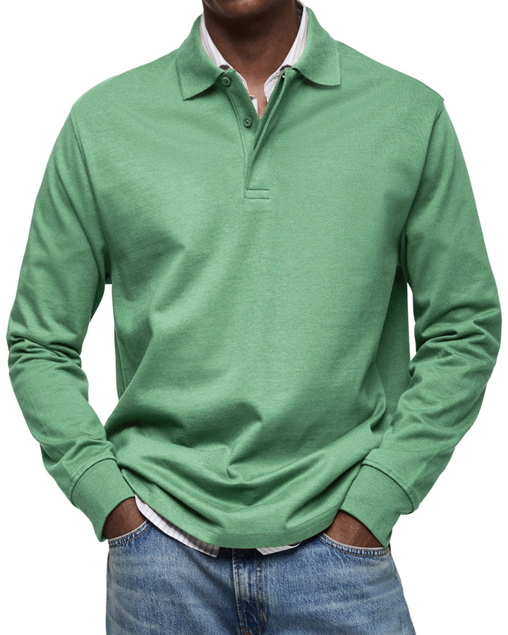 LÉON | Polo Casual à Manches Longues