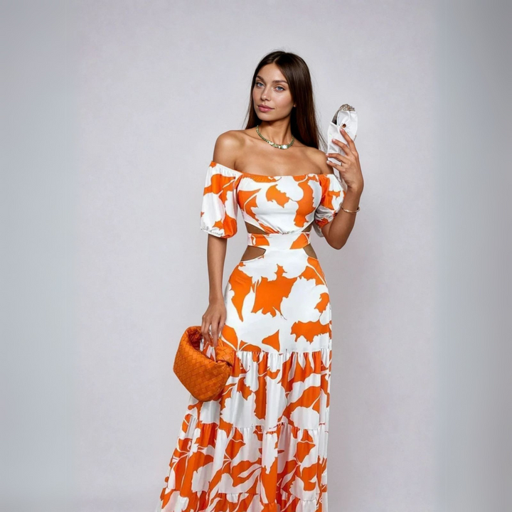 Stella | Robe Longue Ajustée Fait Main