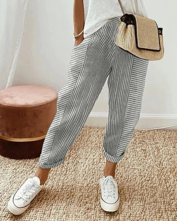 AMARA - PANTALON RAYÉ