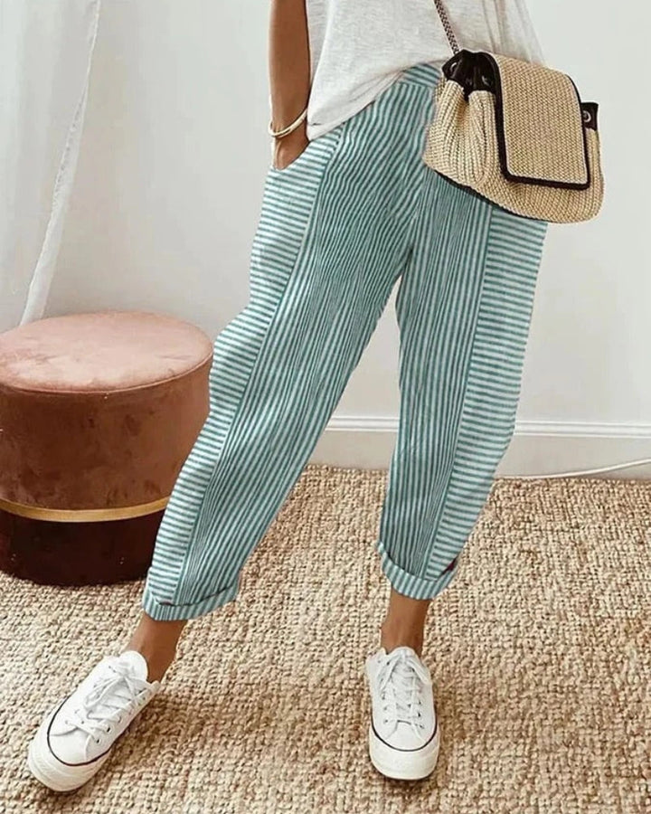AMARA - PANTALON RAYÉ