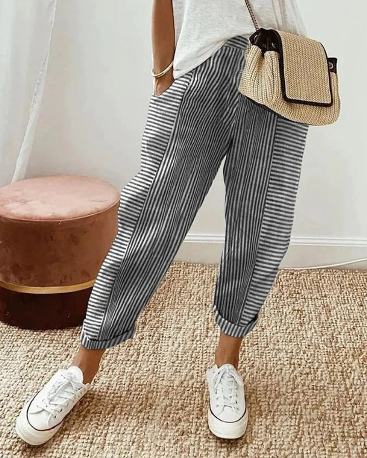 AMARA - PANTALON RAYÉ
