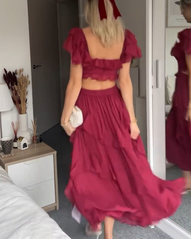 Elisa | Robe à volants