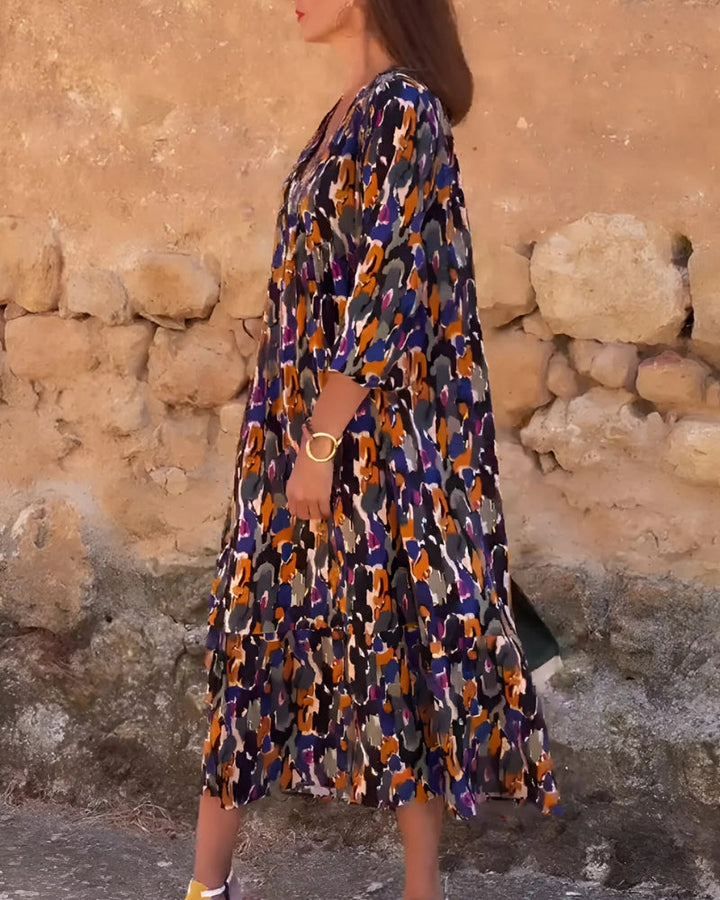 ASIRA - Robe Bohème Imprimée