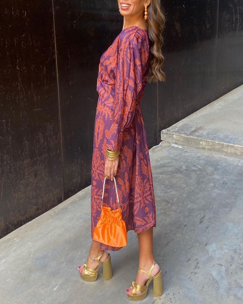 Leya | Robe Élégante Imprimée