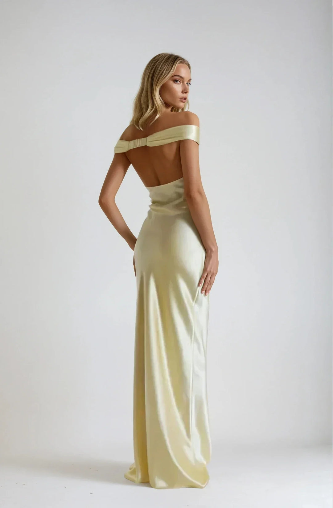 Poppy | Robe Maxi Satin Dos Nu