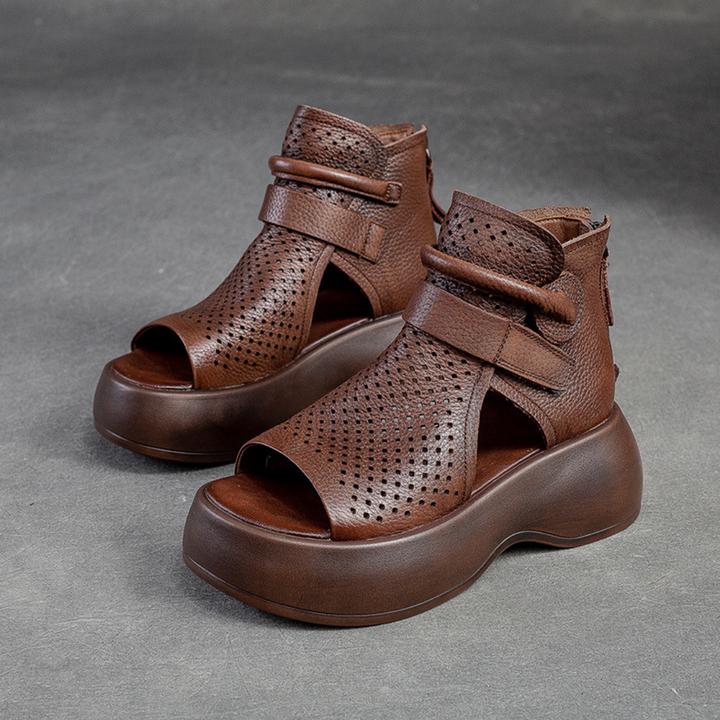 Mira - Sandales Orthopédiques Classiques en Cuir