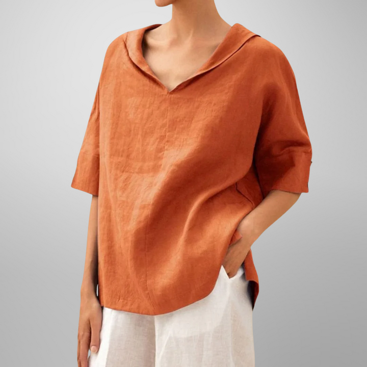 Mia | BLUSE EN COTON LARGES