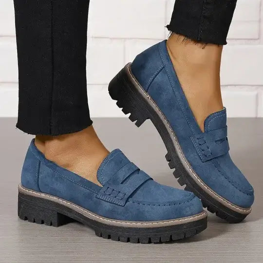 Élodie™ | Mocassins Intemporels en Daim