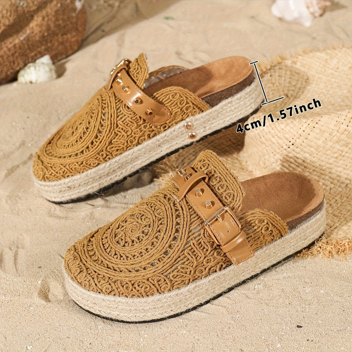 Solene™ Mules Crochets Boho