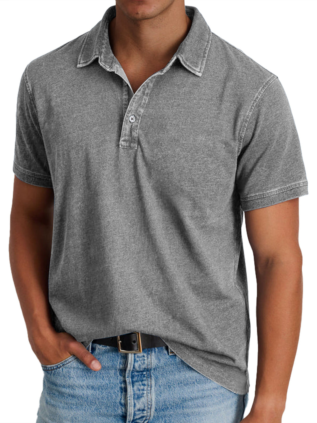 Henri | Polo pour Hommes avec Col Structuré