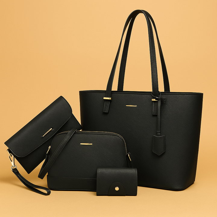 Ensemble de Sac à Main en Cuir et Sac à Épaule en 3 Pièces