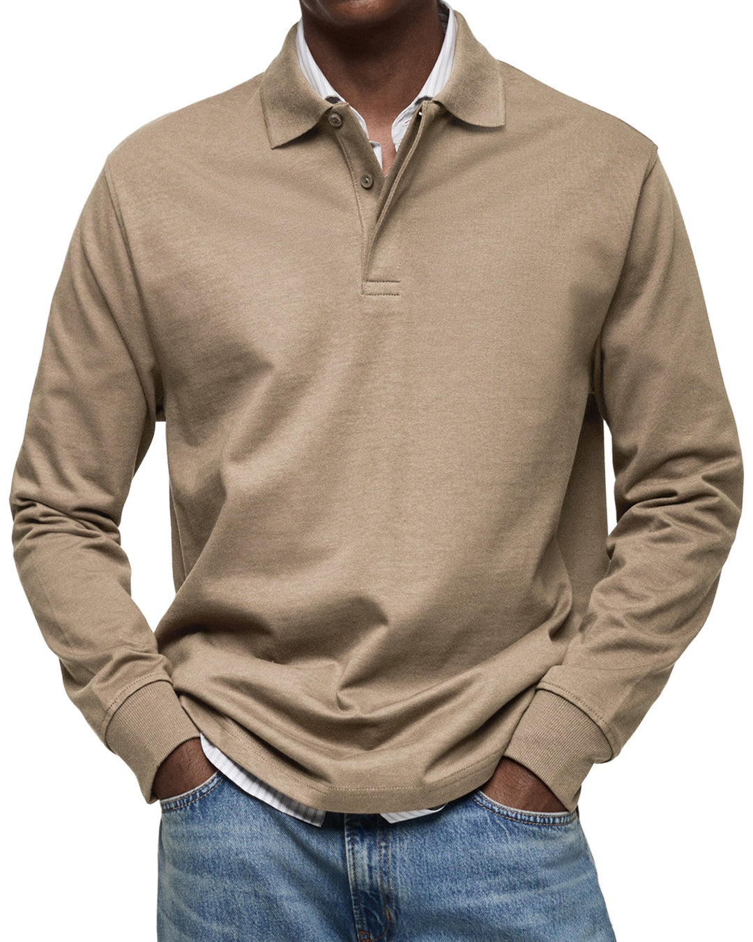 LÉON | Polo Casual à Manches Longues