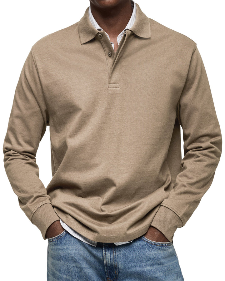LÉON | Polo Casual à Manches Longues