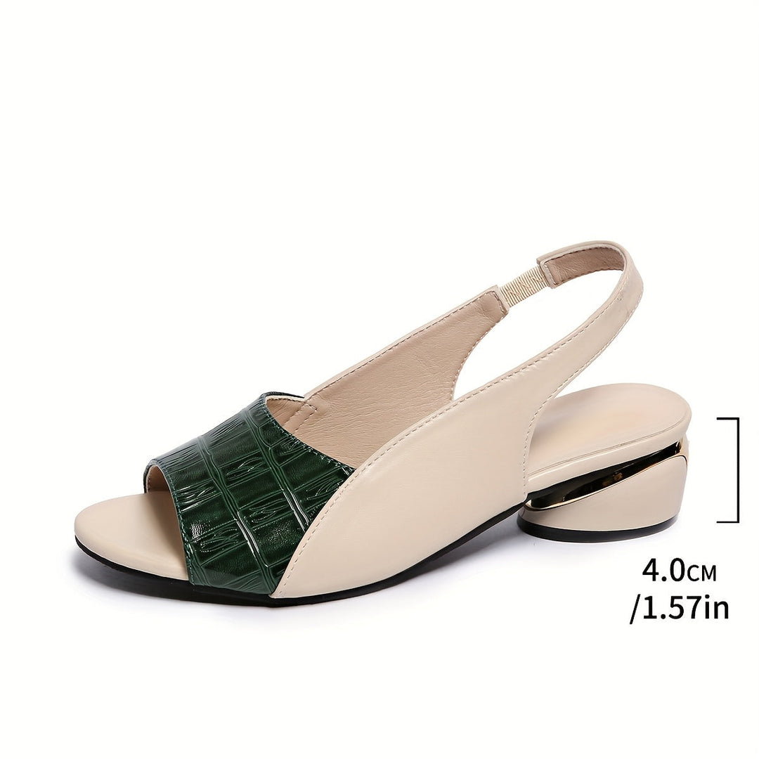 Orla™ Escarpins à Talon Slingback Bicolores